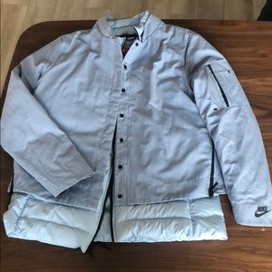 Nike Women's Light Blue Jacket And Coat Aeroloft